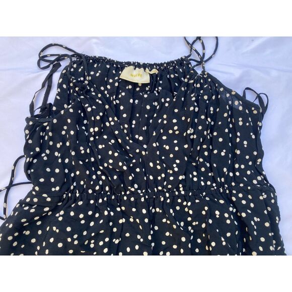 Anthropologie Maeve Finley Jumpsuit Polka Dot Wide Leg Sleeveless Size US 0/UK 4 - Picture 7 of 8